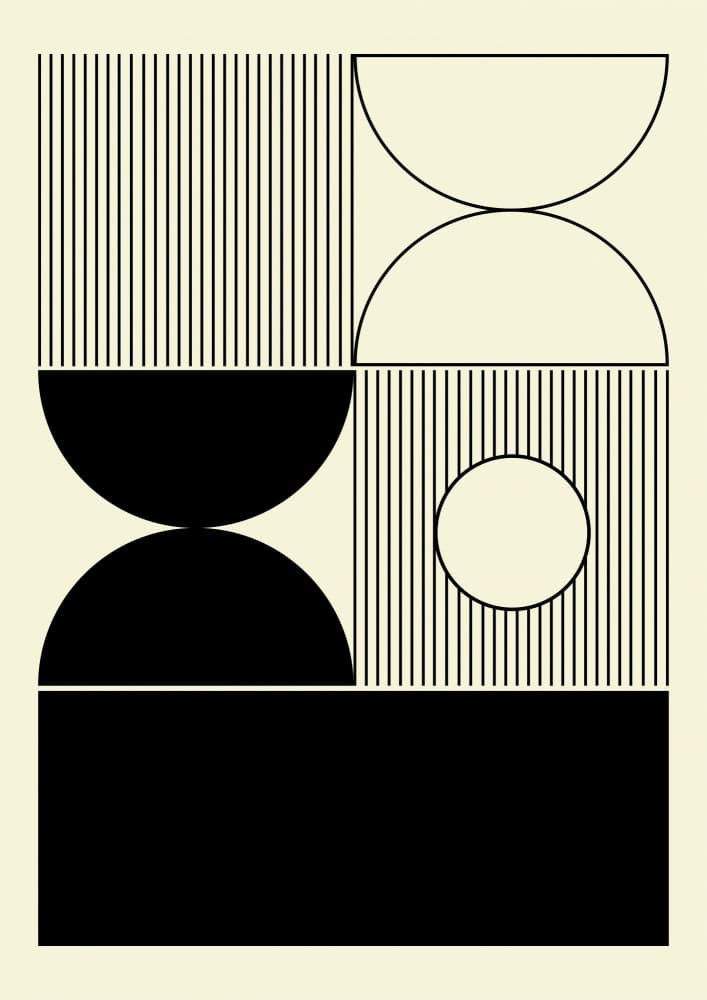 Abstract Geometric Harmony by Nilesh Kulkarni — canvas wall art