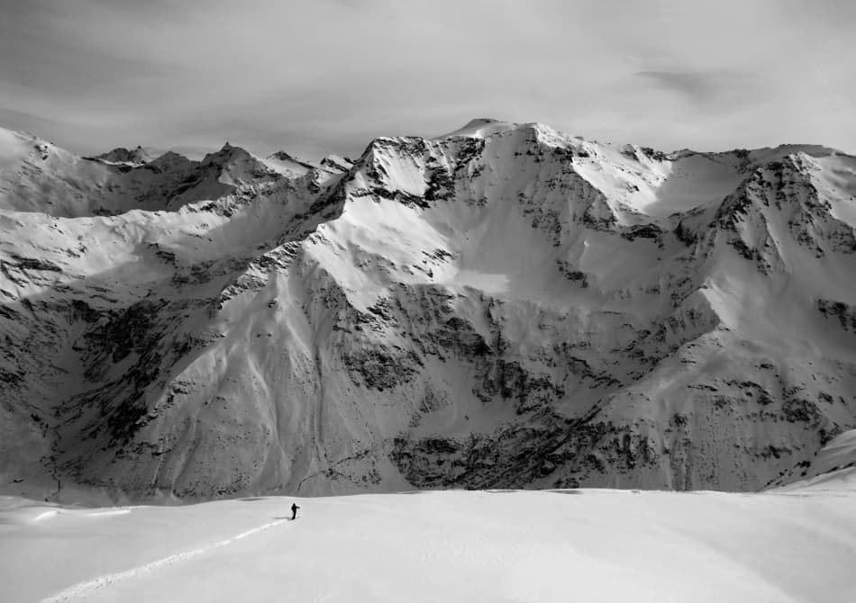 Winter Mountain Solitude by Peter Svoboda MQEP — canvas wall art