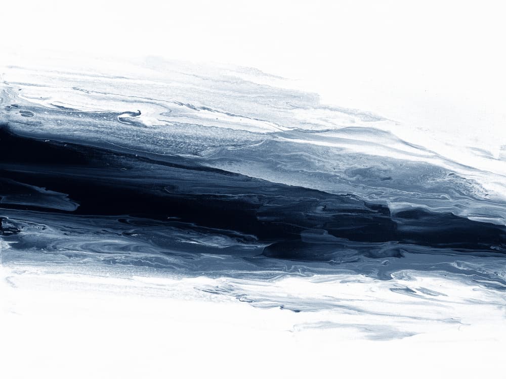 Deep Blue Current by Alyson Storms — canvas wall art