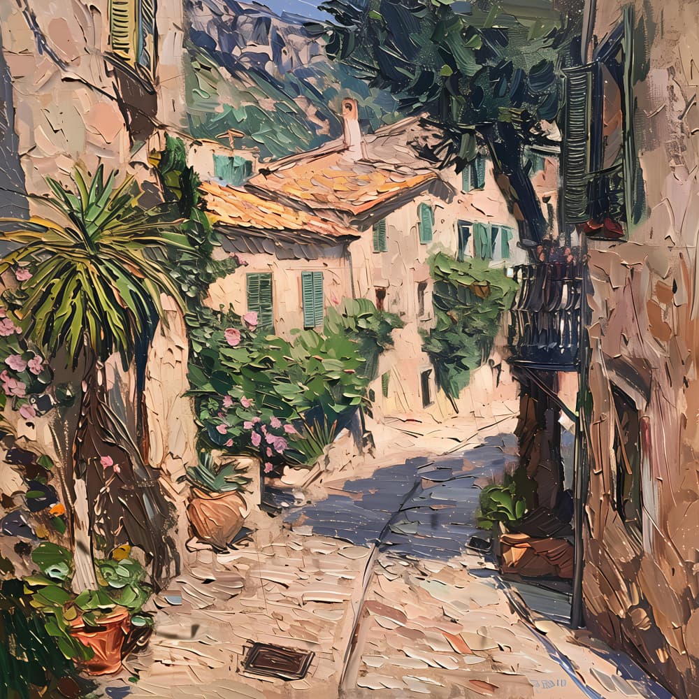 Charming Village Street by Avanesova Elena — canvas wall art