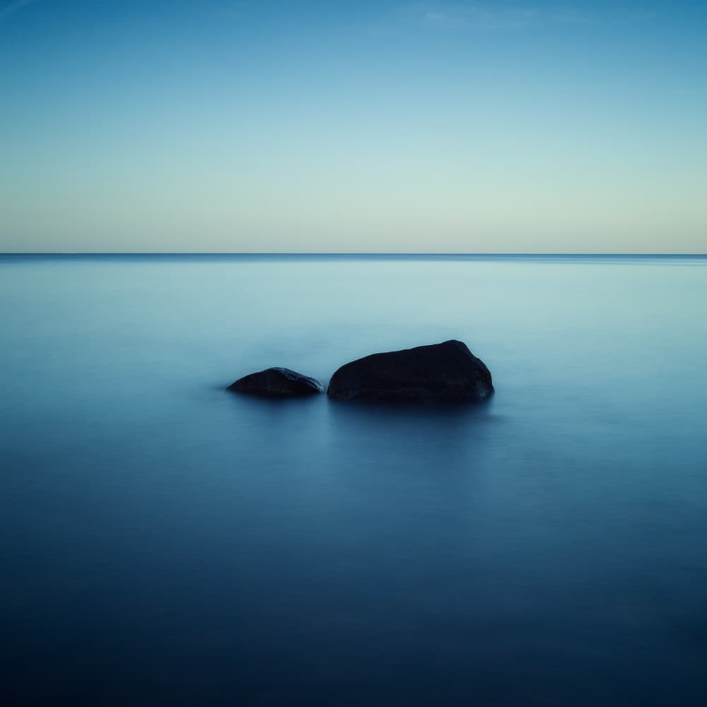 Peaceful Ocean Rocks by Peter Fallberg — canvas wall art