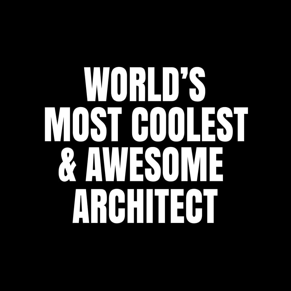 World's Coolest Architect by Happie Eagle — canvas wall art