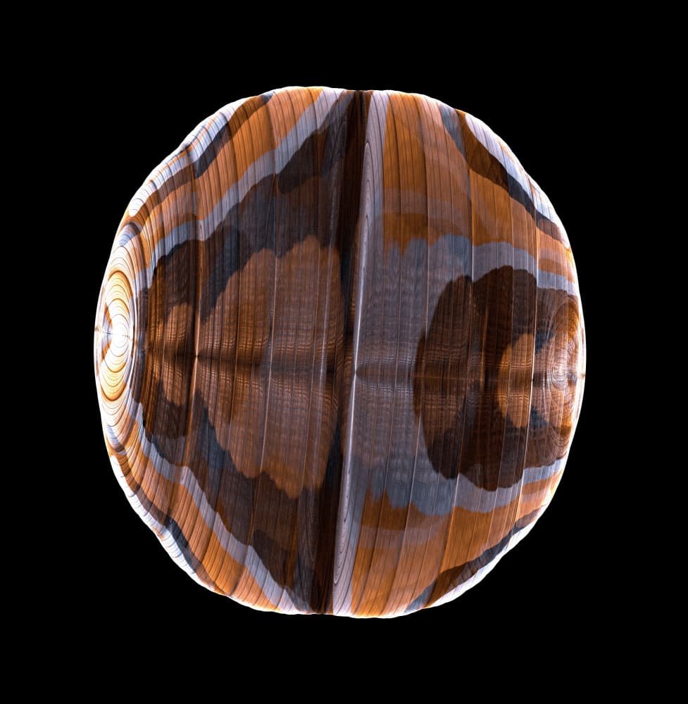 Earthy Striped Symmetry by Mystic Number — canvas wall art