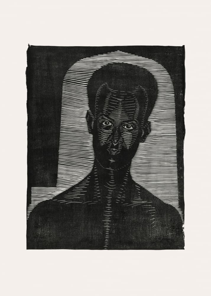 Portret Van Een Onbekende Man by Samuel Jessurun — canvas wall art