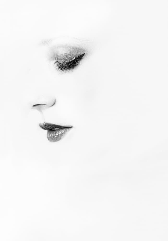 Elegant Woman Profile by Toni Fidanza — canvas wall art