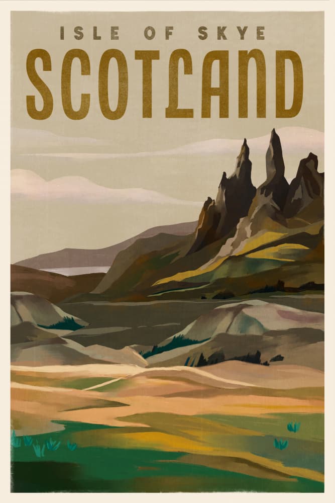 Isle of Skye Poster by The Whiskey Ginger — canvas wall art