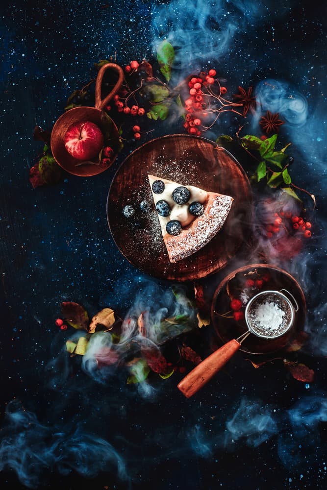 Celestial Blueberry Slice by Dina Belenko — canvas wall art