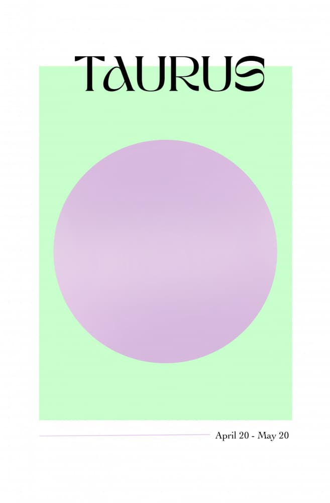 Taurus Zodiac Sign by Anne-Marie Volfova — canvas wall art
