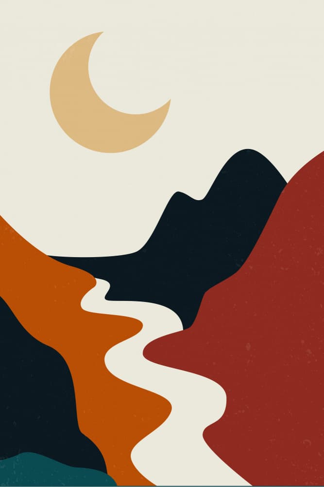 Moonlit Desert River by jay stanley — canvas wall art