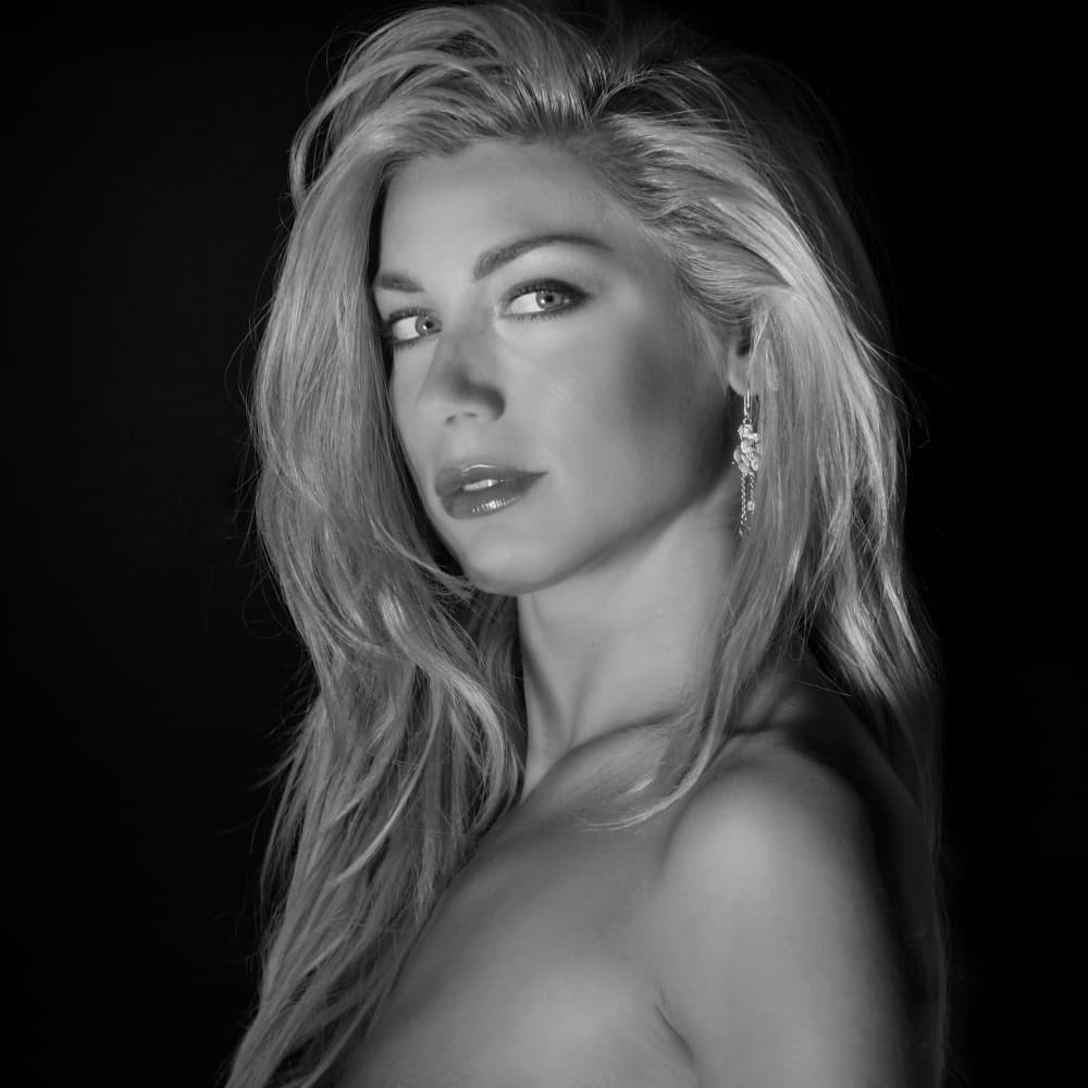 Captivating Blonde Portrait by Angéla Vicedomini — canvas wall art