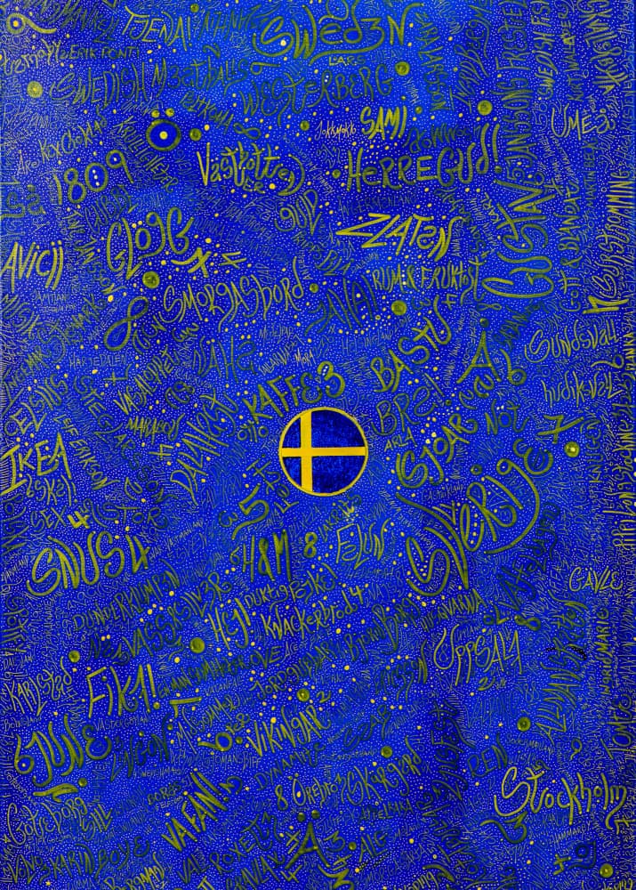Swedish Cultural Words by Lorenzo A Roe — canvas wall art