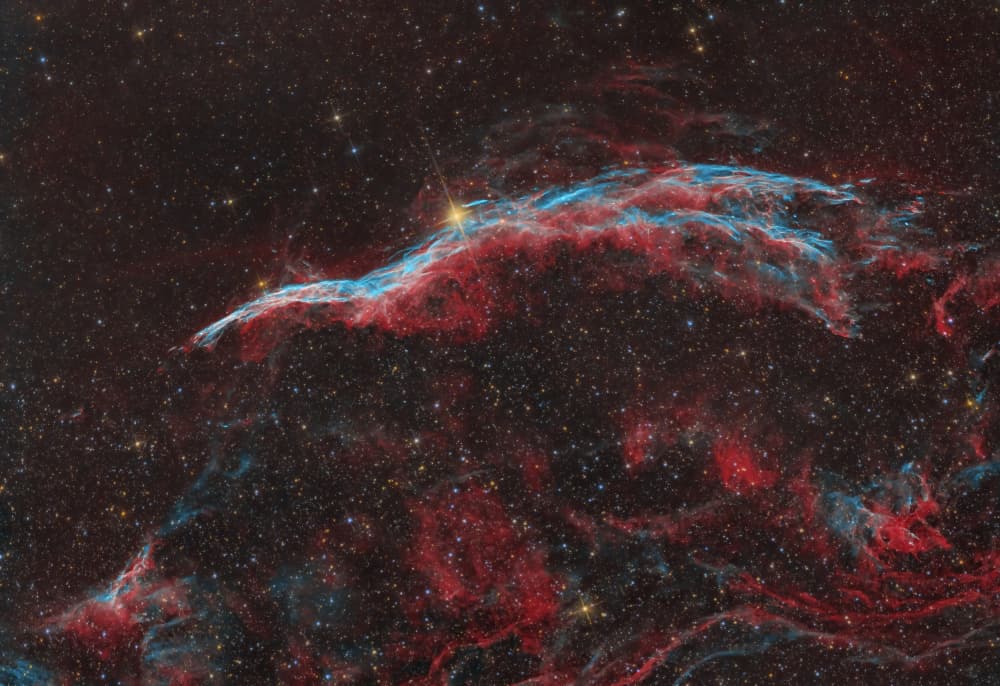 Vibrant Cosmic Nebula by Rosa María Rodríguez — canvas wall art
