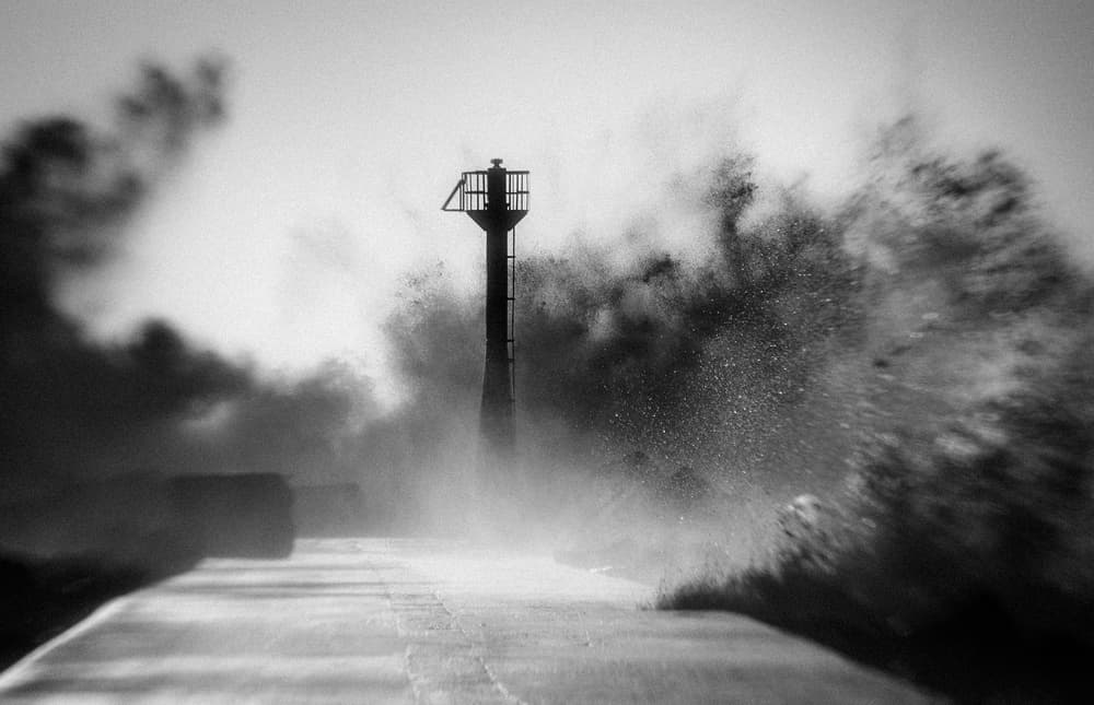 Dramatic Lighthouse Storm by ADIREK M — canvas wall art
