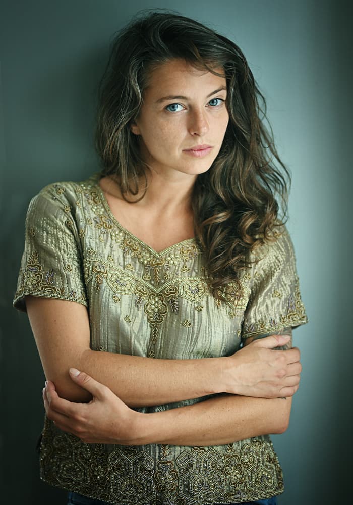 Thoughtful Woman Portrait by kenp — canvas wall art