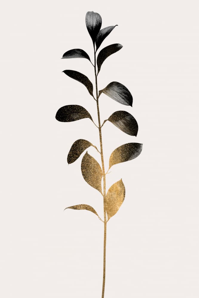 Monochromatica No.9   Dark Gold by Kubistika — canvas wall art