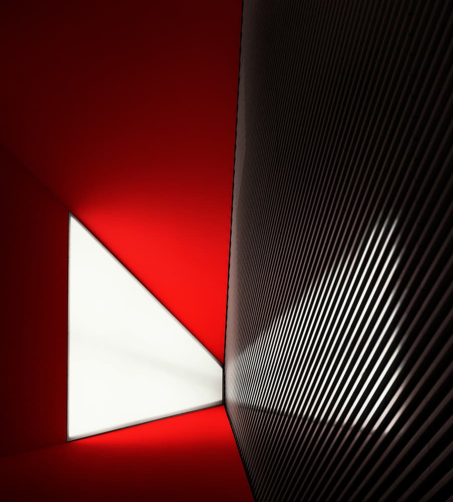 Modern Geometric Contrast by Tomasz Buczkowski ( Tomush ) — canvas wall art