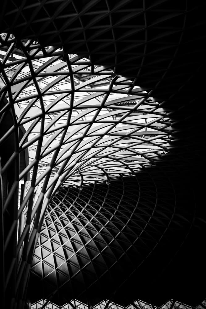 Sleek Curved Architecture by Joseph Ng — canvas wall art