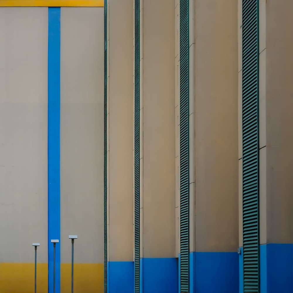 Architectural Color Blocks by Eden Antho — canvas wall art