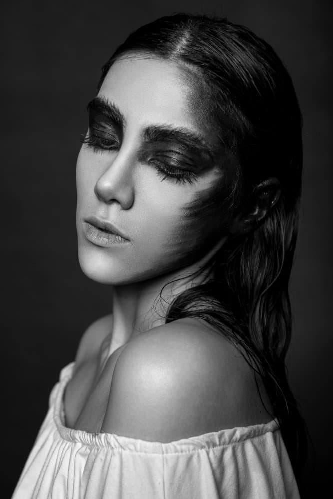 Dark Beauty Portrait by Amir Heydari — canvas wall art
