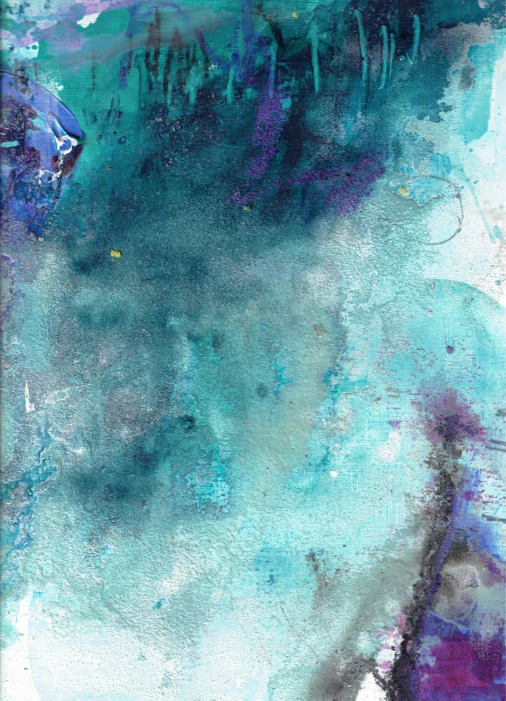 Deep Ocean Abstract by Deb Chaney — canvas wall art