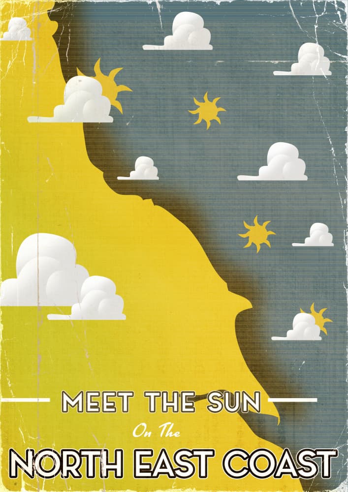 Sunny North East Coast by Nicholas — canvas wall art