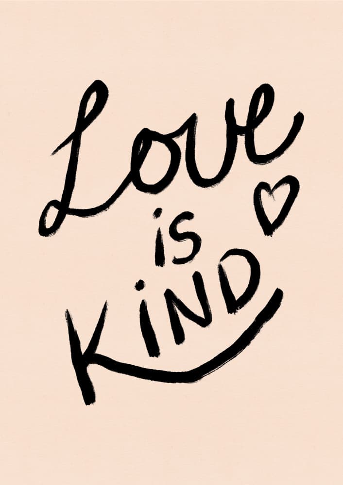 Love Is Kind by Dirkie Nell — canvas wall art