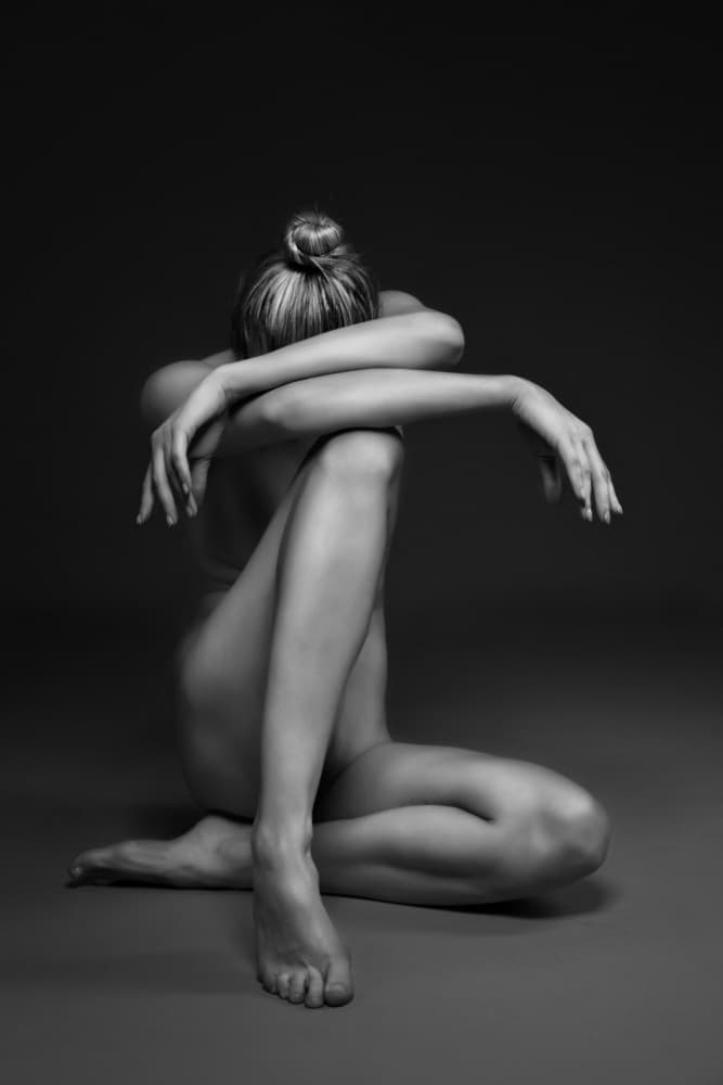Silent Solitude Pose by Angéla Vicedomini — canvas wall art
