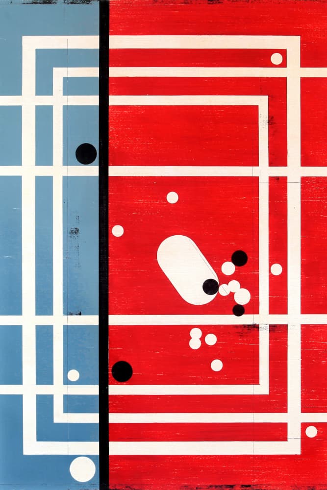 Modern Geometric Composition by Petr Strnad — canvas wall art