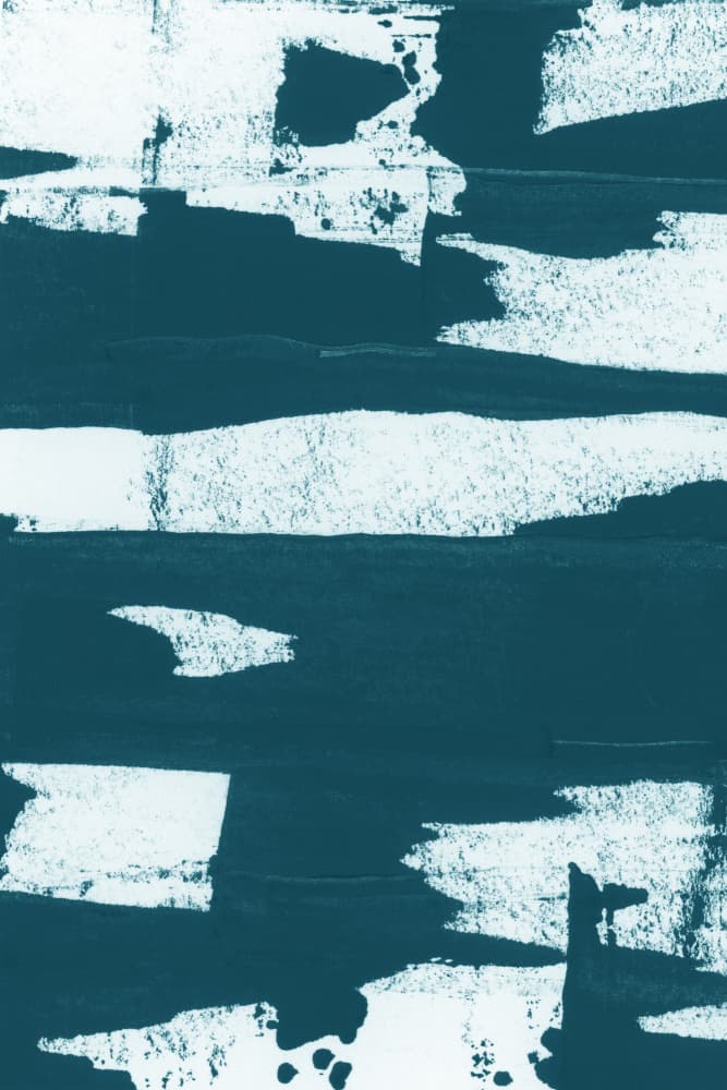 Teal Abstract Strokes by cartissi — canvas wall art