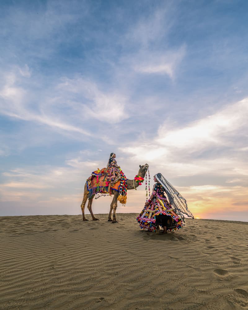 Dawn in Jaisalmer by Hamza Qarooni — canvas wall art