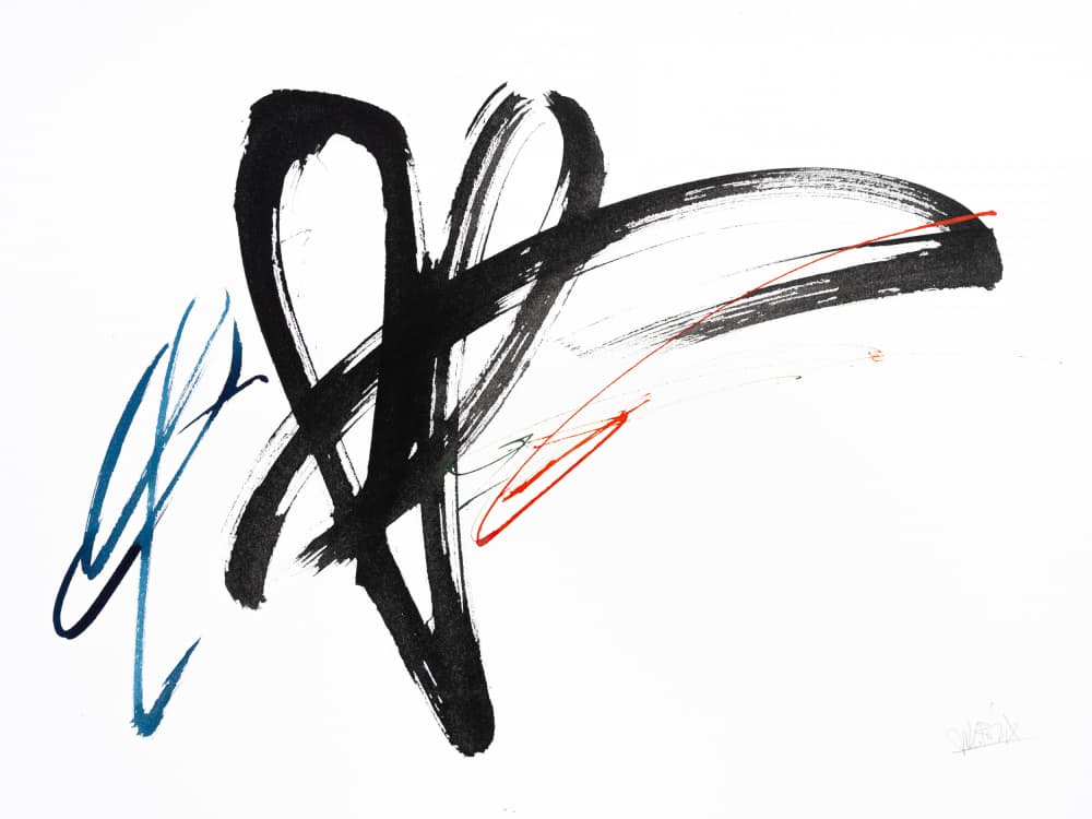 Dynamic Ink Gestures by Mette Rix — canvas wall art