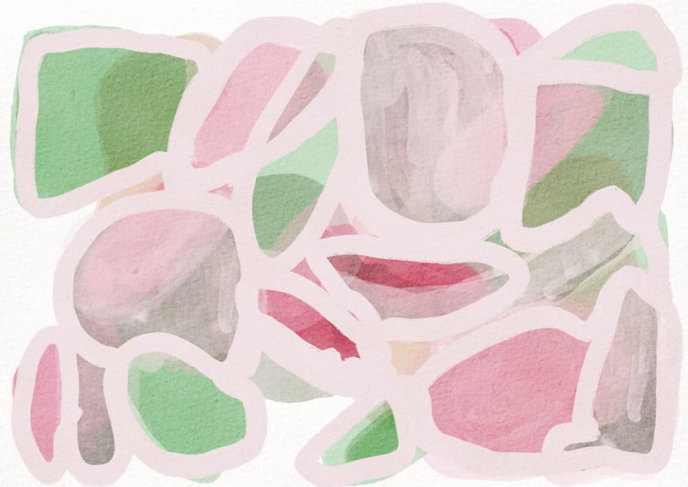 Soft Pastel Shapes by Sharyn Bursic — canvas wall art