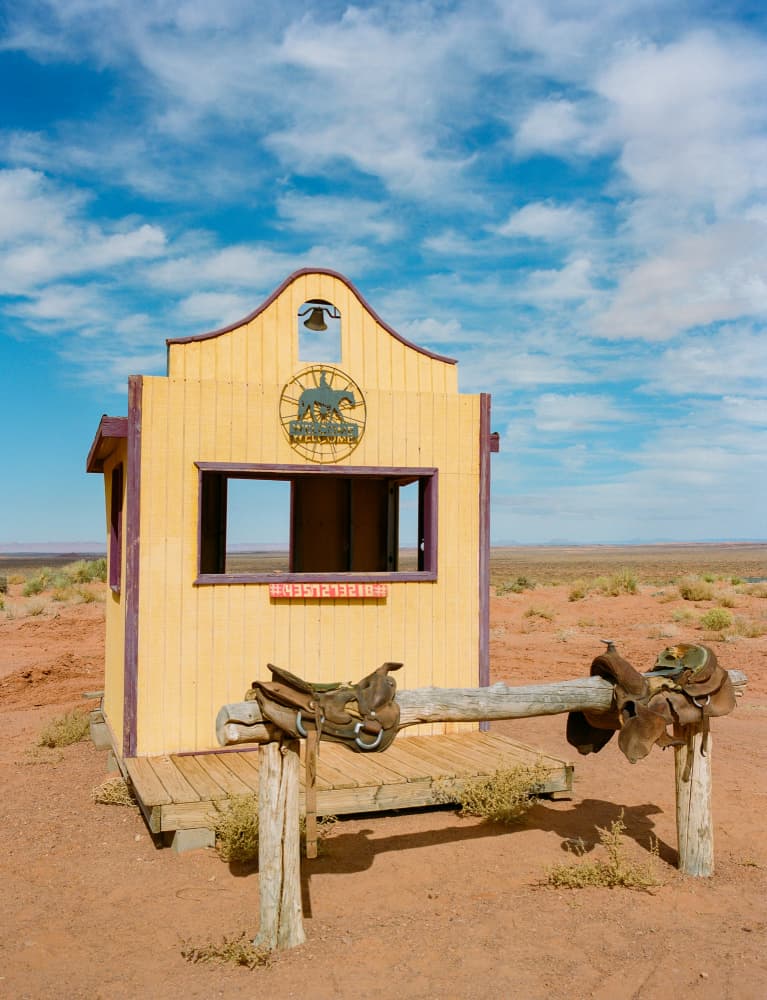 Old Western Desert Shack by Bethany Young — canvas wall art