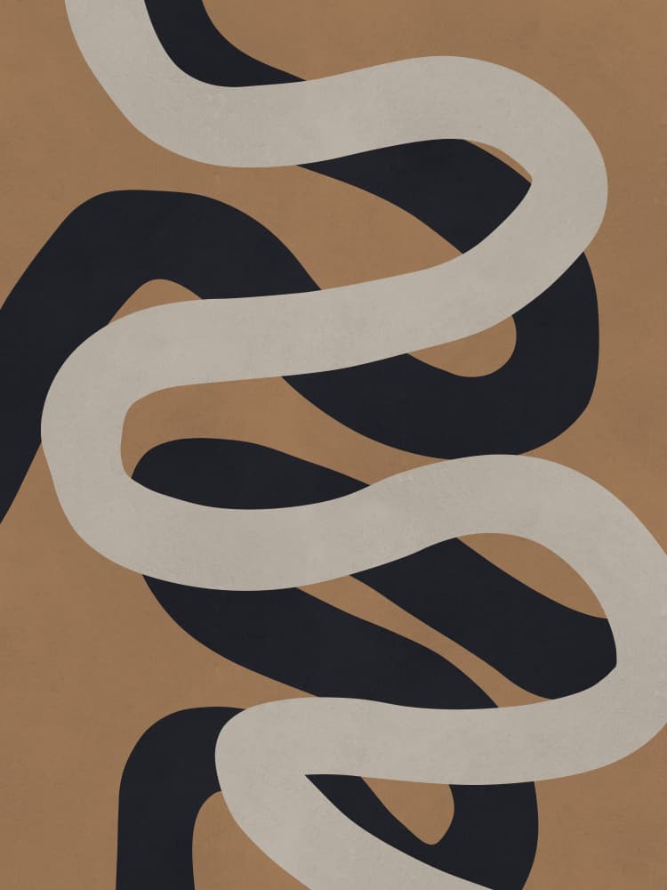 Modern Abstract Flow by Vitor Costa — canvas wall art