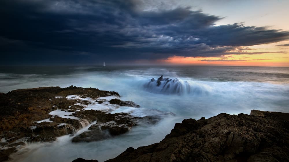 Dramatic Coastal Sunset by Gonçalo Capitão — canvas wall art