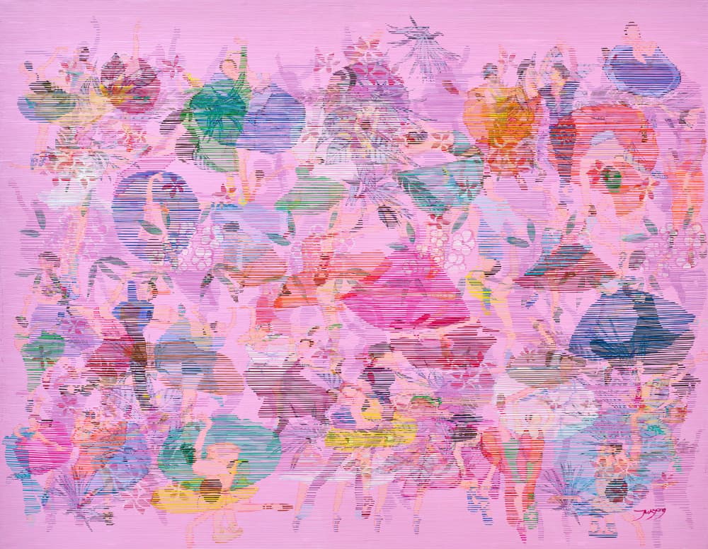 Pink Ballet Dreams by Jukyong Park — canvas wall art