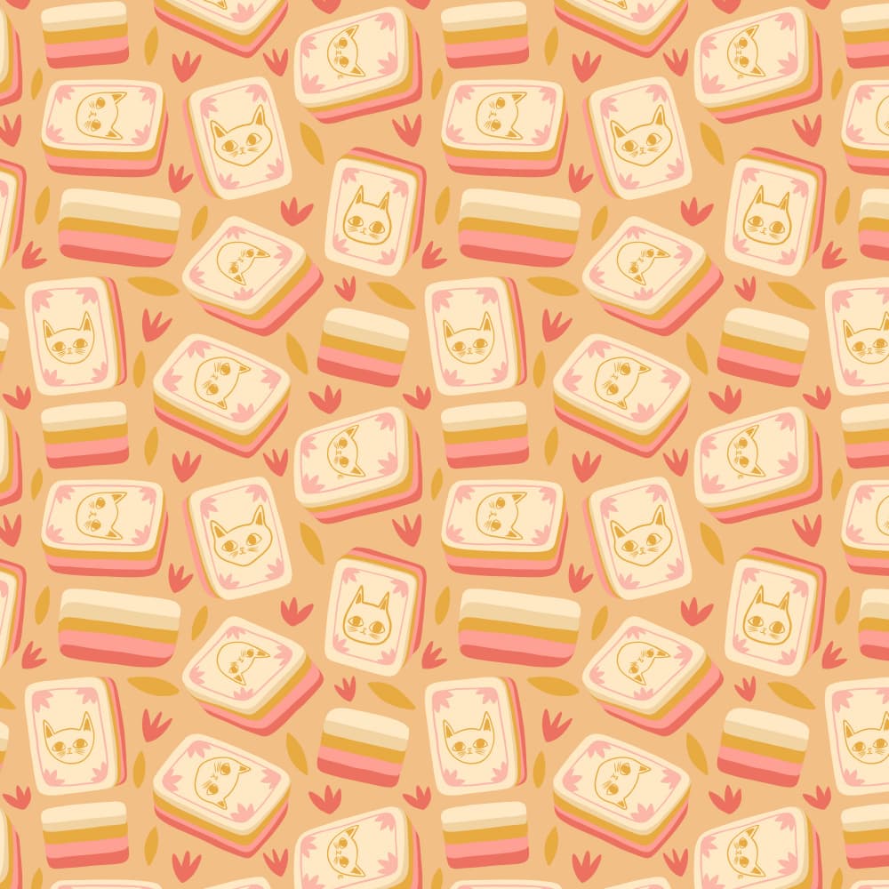 Pastel Cat Candy by Carrie Cantwell — canvas wall art