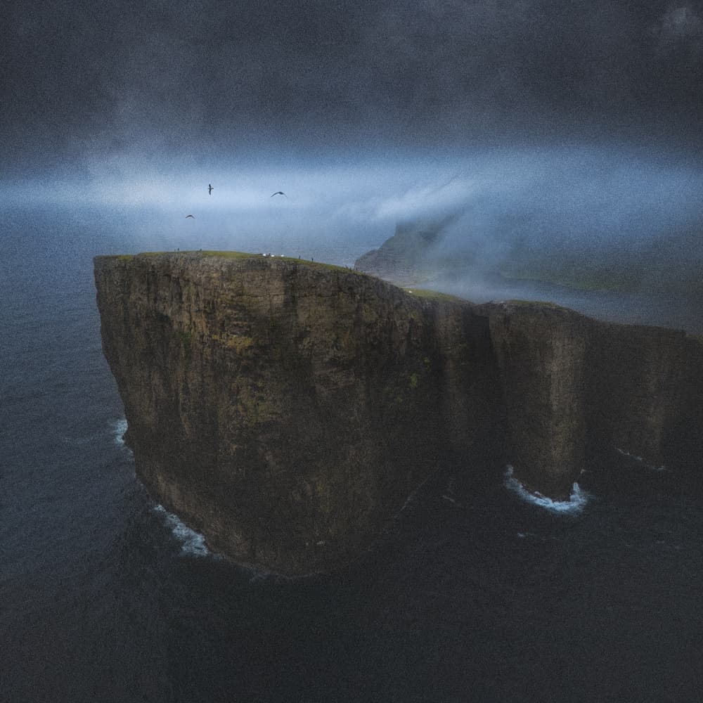 Dramatic Sea Cliffs by Larry Deng APA — canvas wall art