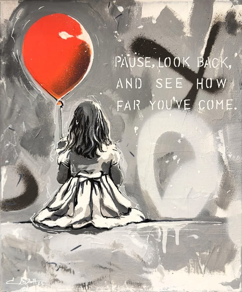 Red Balloon Reflection by Suzan Habib — canvas wall art
