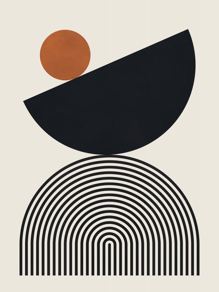 Modern Geometric Balance by Vitor Costa — canvas wall art