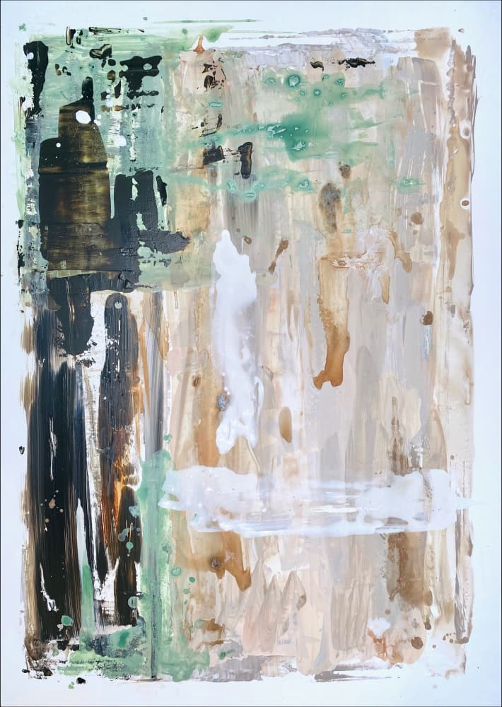 Earthy Abstract Flow by Gustaf Tidholm — canvas wall art