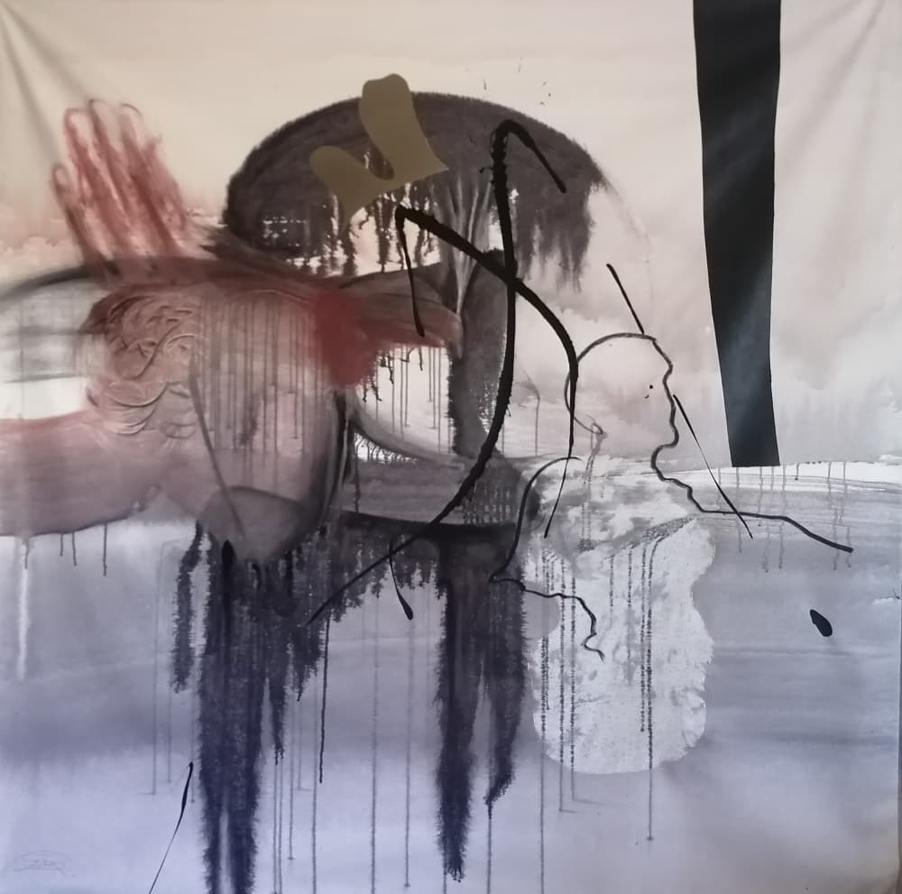 Pensive Abstract Figure by Stefano Mazzolini — canvas wall art