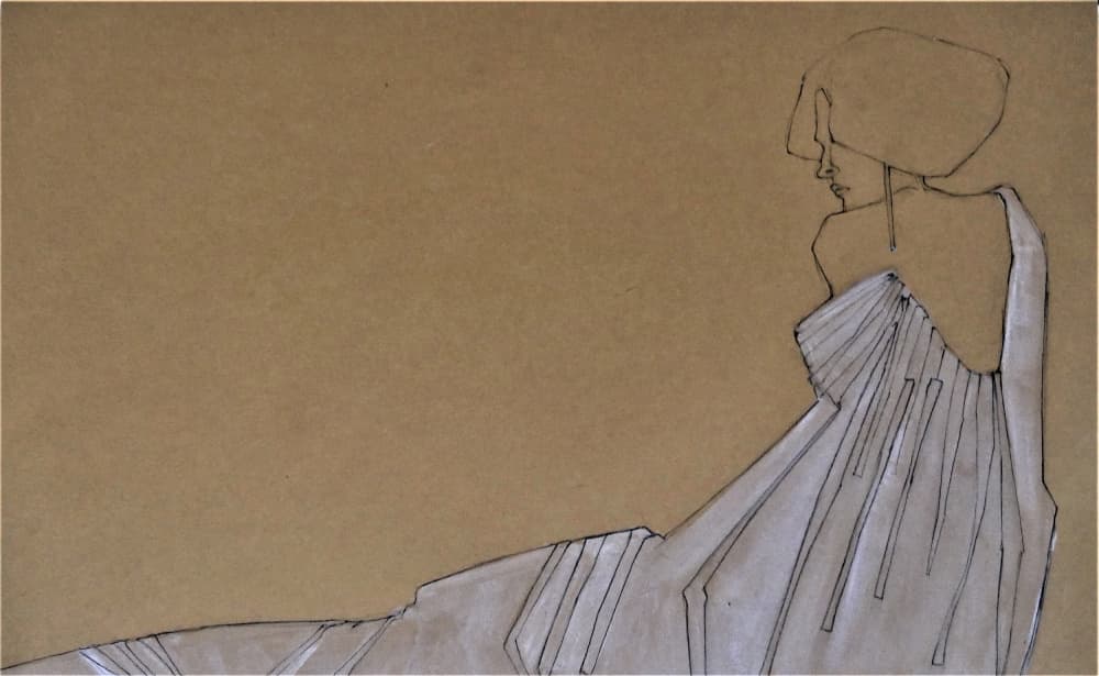 Elegant Fashion Silhouette by Doris Schmitz — canvas wall art