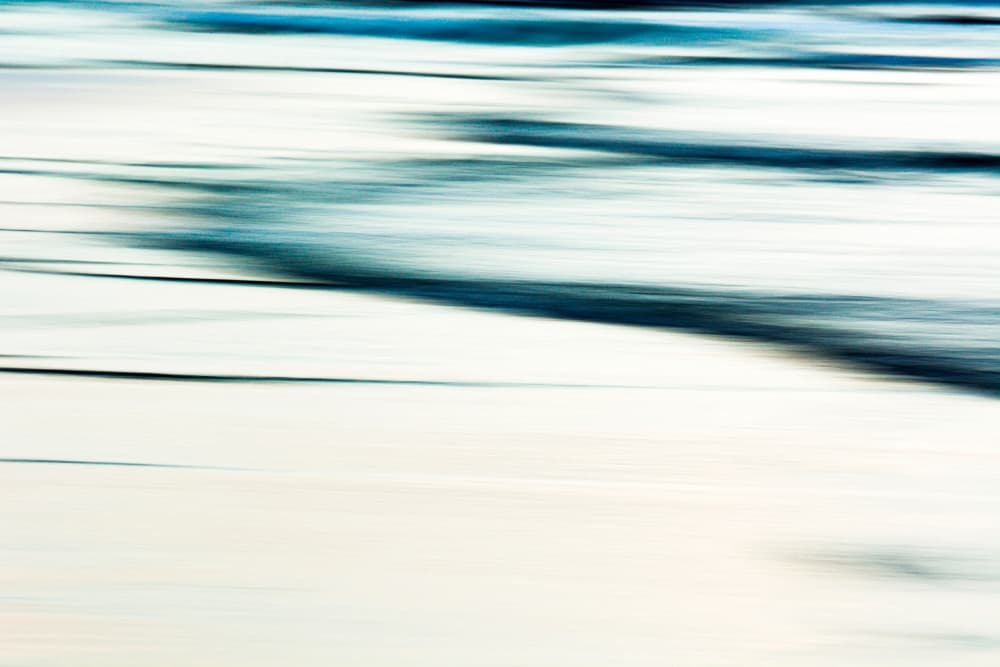 Abstract Blue Waves by Tal Paz-Fridman — canvas wall art