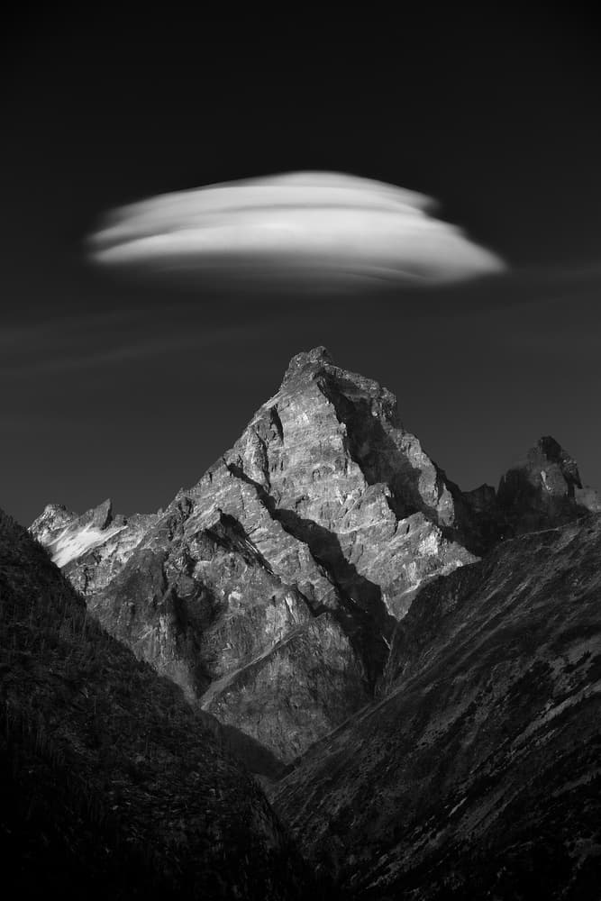 Lenticular Cloud Peak by Chris Moore — canvas wall art