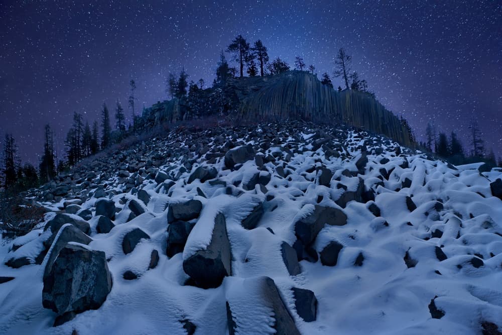 Starry Winter Basalt by Yan Zhang — canvas wall art