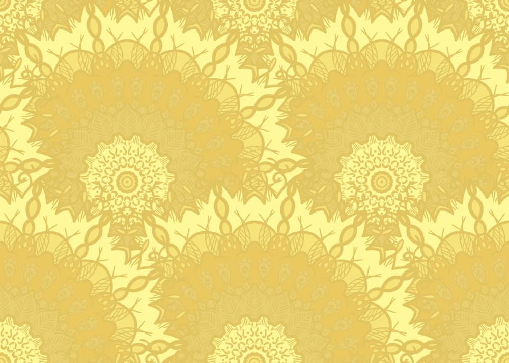 Golden Mandala Pattern by Marika Barsrsind — canvas wall art