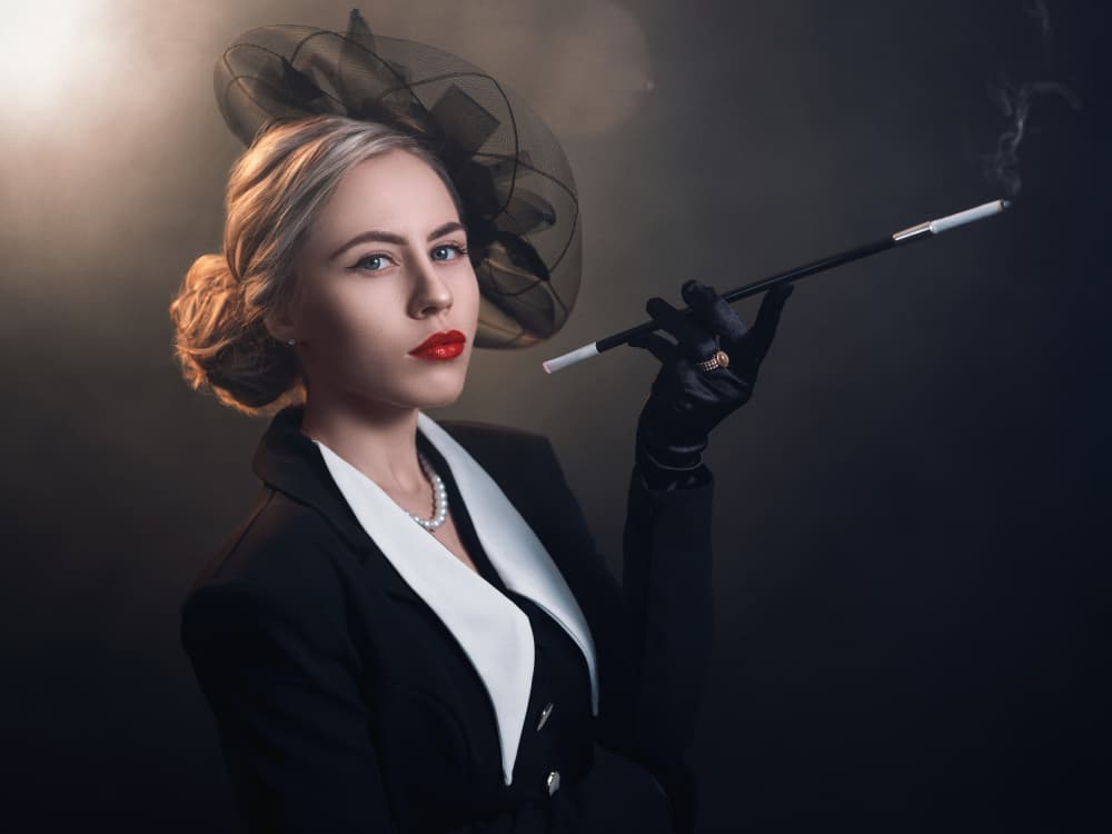 Hollywood Glamour Woman by Martin Lee — canvas wall art