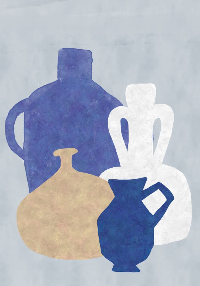 Modern Ceramic Vases by Gulcihan Ozguc — canvas wall art