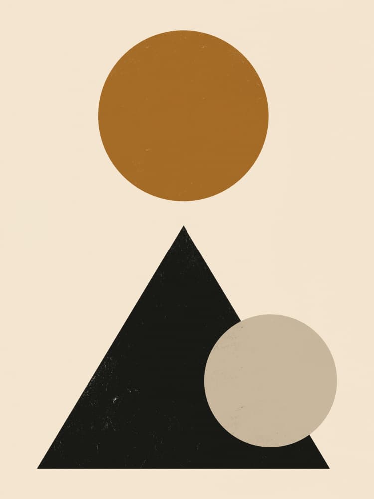 Abstract Geometric Balance by Little Dean — canvas wall art